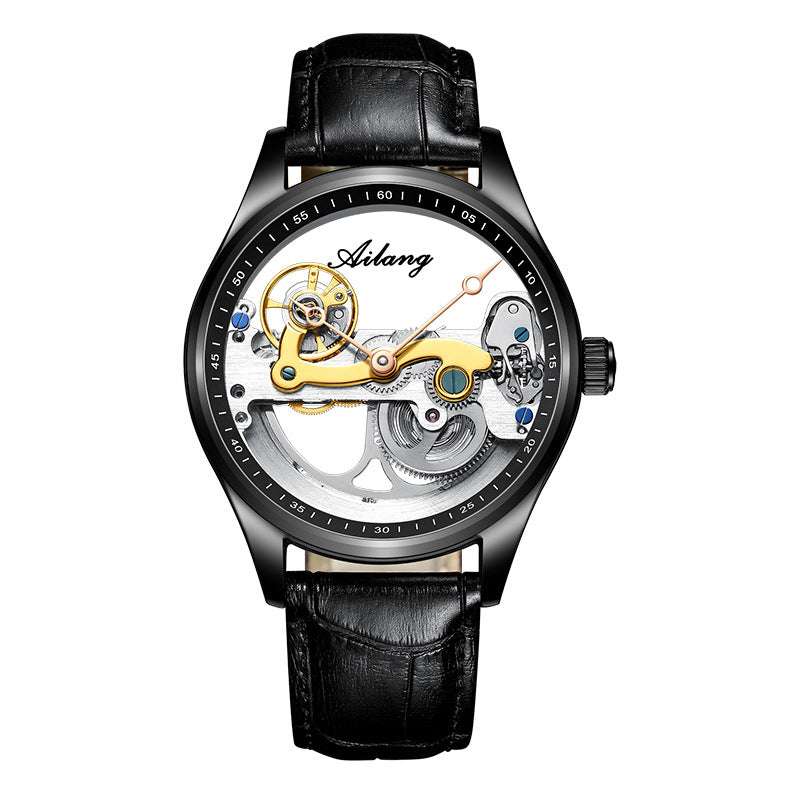 Automatische mechanische Uhr Kreative hohle Herrenuhr Generation Silikonarmbanduhr