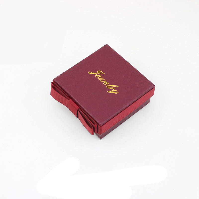 Verpackung Geschenkbox Dunkelgrüne Schleife Schmuckschatulle Ring Box Halskettenbox Schmuckschatulle Armband Box Großhandel