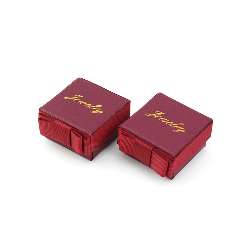 Verpackung Geschenkbox Dunkelgrüne Schleife Schmuckschatulle Ring Box Halskettenbox Schmuckschatulle Armband Box Großhandel