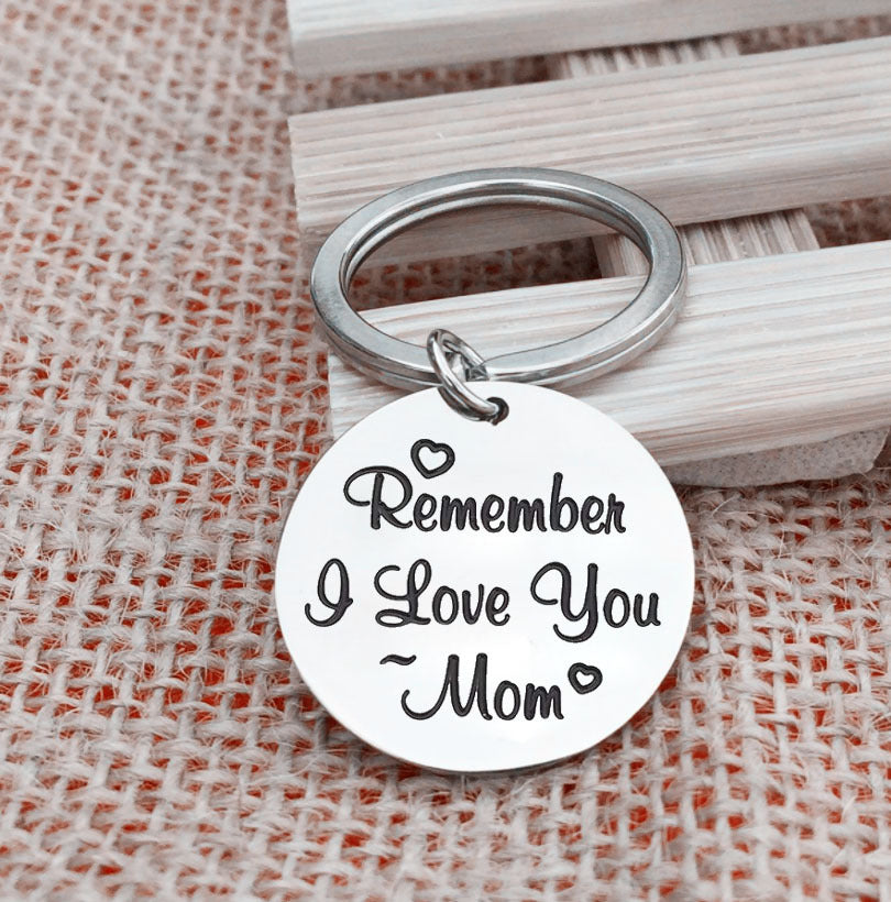 Más Vendido En Europa Y América Recuerda Te Amo Mamá Llavero De Acero Inoxidable Regalo De Acción De Gracias Día De La Madre