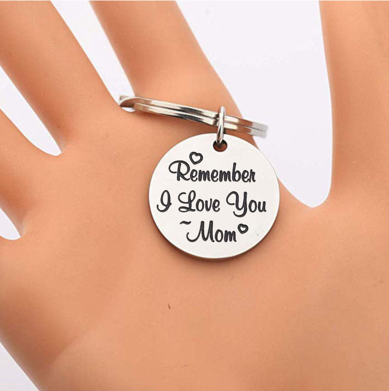 Más Vendido En Europa Y América Recuerda Te Amo Mamá Llavero De Acero Inoxidable Regalo De Acción De Gracias Día De La Madre