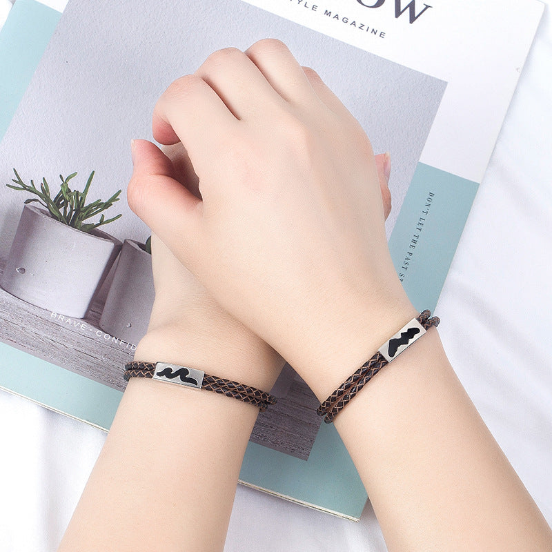 Pulsera de Cuerda S925 Plata de Ley Alianza de Montaña "Eachother"