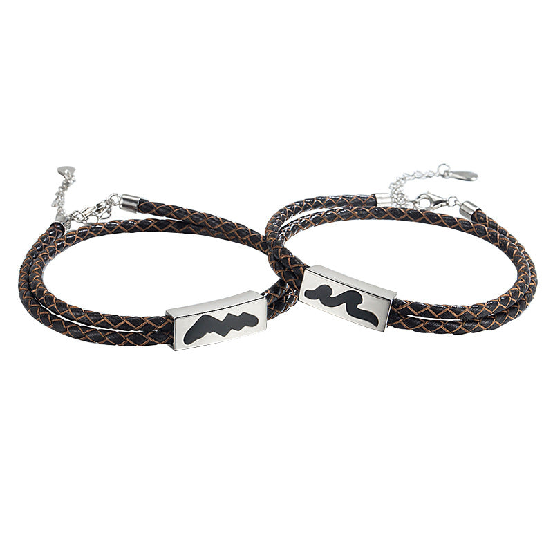 Pulsera de Cuerda S925 Plata de Ley Alianza de Montaña "Eachother"