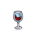 Rotwein Flasche Weinglas Tropfende Brosche Abzeichen Schmuck