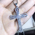 Europäische und amerikanische neue Kreuzkette für Männer und Frauen Zirkon Anhänger Schlüsselbeinkette Schmuck