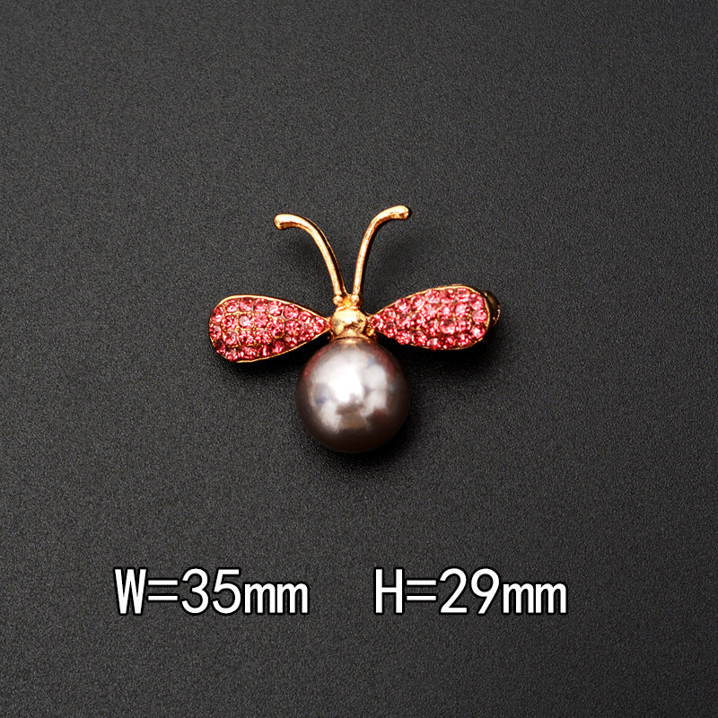 Brosche High-End Damen Luxus Perle Strass Biene Rose Corsage Pullover Pin Ins Trendy Persönliche Accessoires