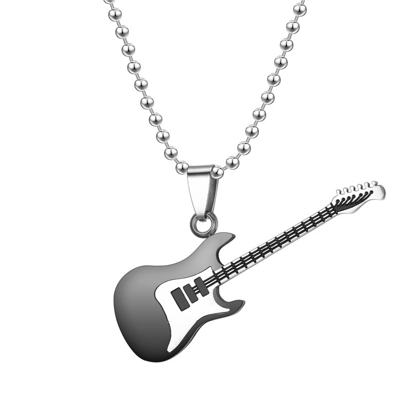 Guitar Pendant Couple Pendant Necklace