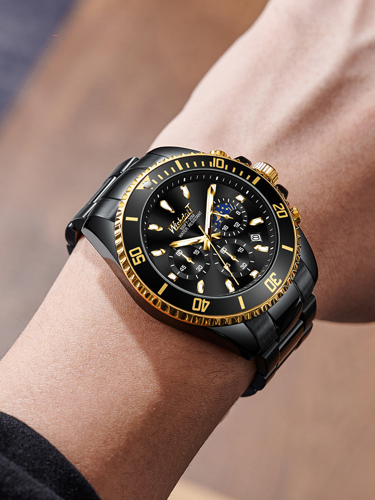 Reloj de pulsera mecánico automático para hombre "Monstruo Verde" (Water Ghost) de las diez mejores marcas