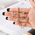 Mini-Mode-Stern-Mond-Schmetterling-Ohrstecker-Set, kleine Kreuz-Herz-Punk-Piercings für Frauen, Ohrmanschette, Pendientes-Schmuck