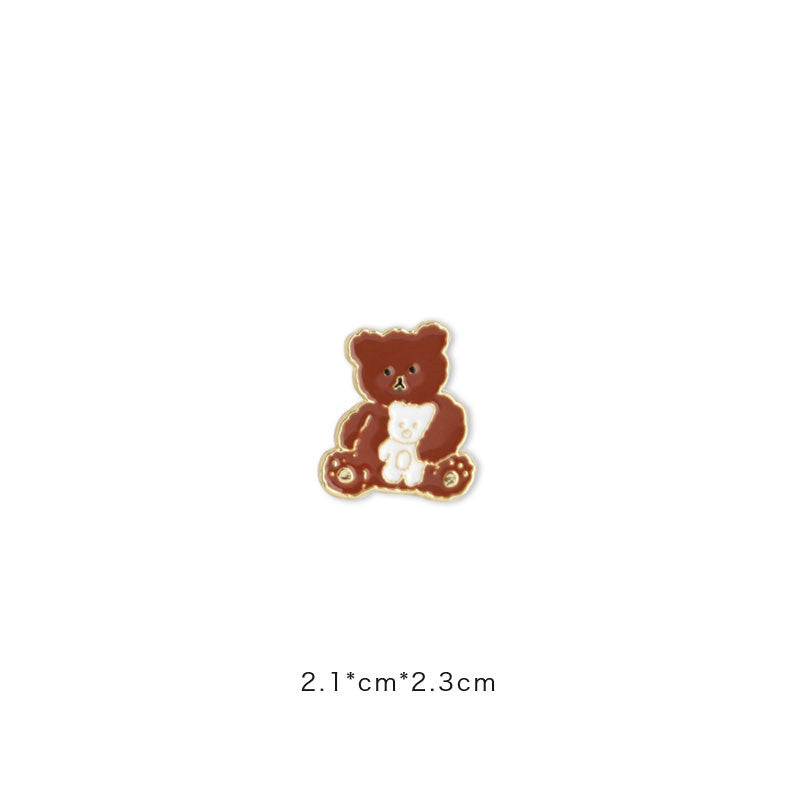 A Little Magic Bear Brooch Cute Japanese Cartoon Couple Badge Men''s And Women''s Pin Bag Decoration Fashion