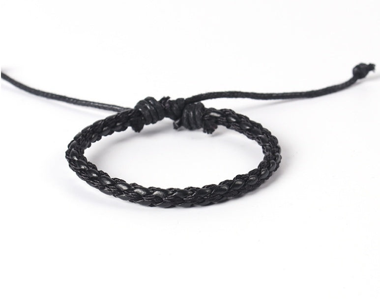 Vnox Armband-Set aus Leder für Herren