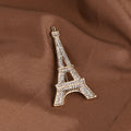 Broche Torre Eiffel de aleación chapada, accesorios de ropa
