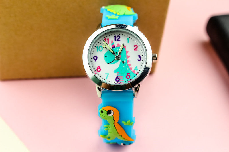 3D-Silikon-Dinosaurier-Kinderuhr