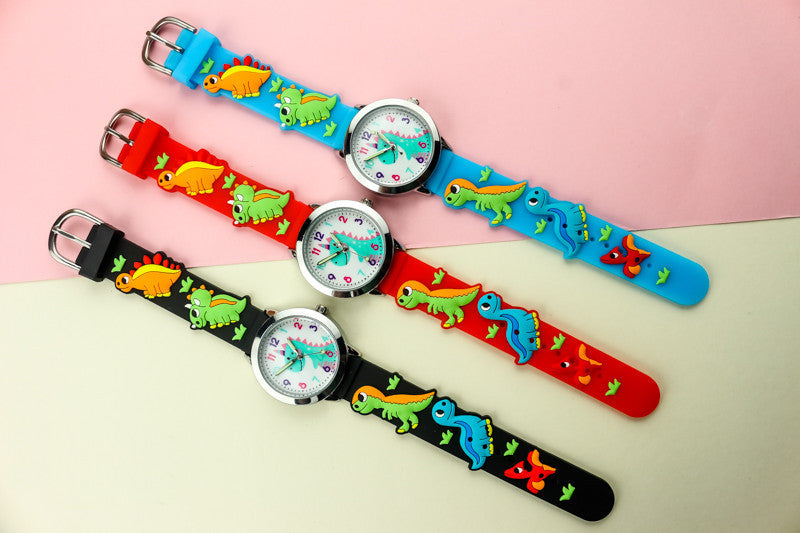 Reloj de silicona 3D con dinosaurios para niños