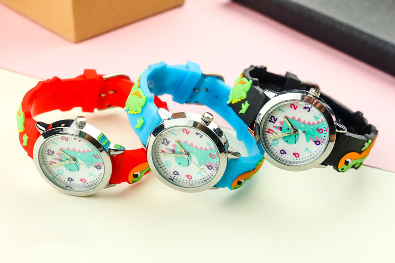 Reloj de silicona 3D con dinosaurios para niños
