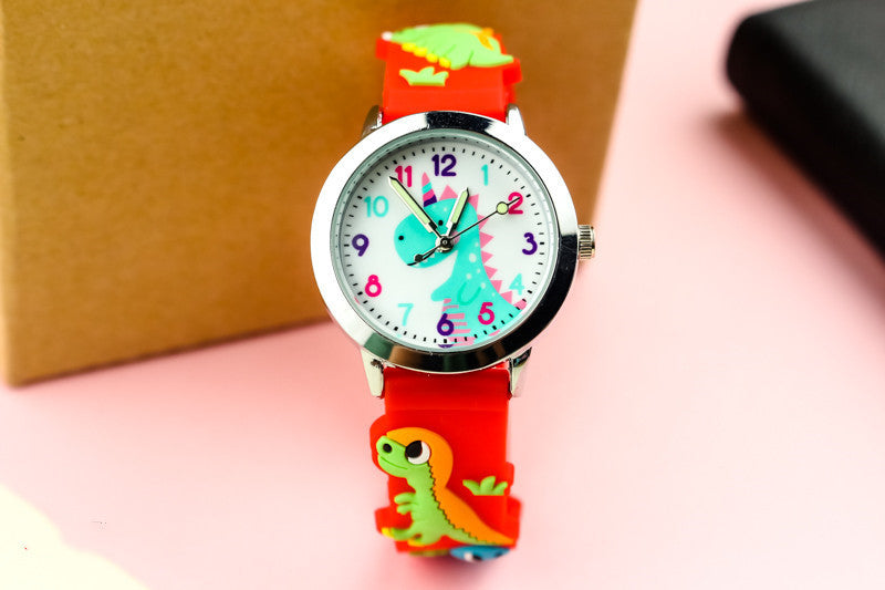 3D-Silikon-Dinosaurier-Kinderuhr
