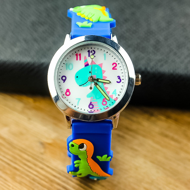 3D-Silikon-Dinosaurier-Kinderuhr