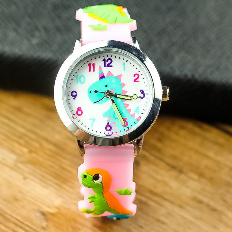 3D-Silikon-Dinosaurier-Kinderuhr