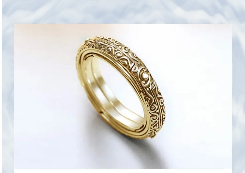 Kugelförmiger umgeklappter und verformter Universums-Ring-Schmuck