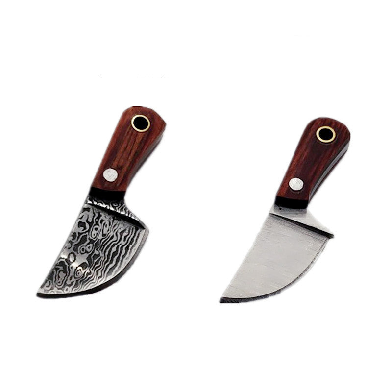 Llavero accesorio con dije de cuchillo no plegable, cuchillo de cocina pequeño