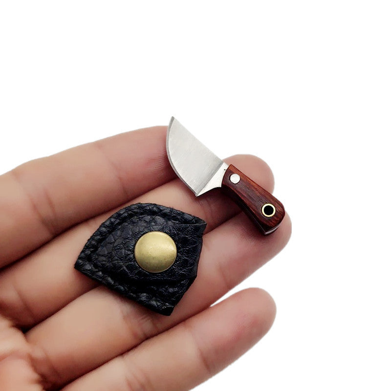 Llavero accesorio con dije de cuchillo no plegable, cuchillo de cocina pequeño