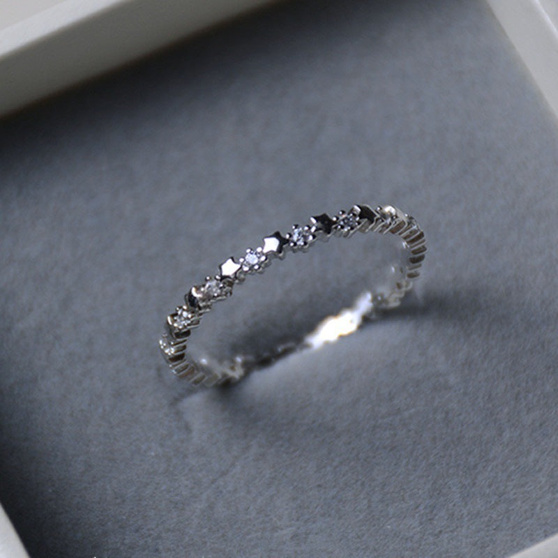 Crystal Star Zirkonringe Europäische Und Amerikanische Mode Herren- Und Damenringe