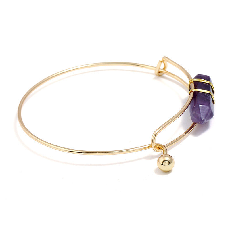 Armband Schmuck Mode Geometrische Form Naturstein Metall Armband Damen