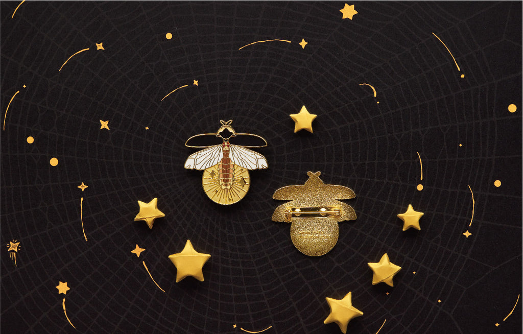 Glühwürmchen-Brosche Designer Original Leuchtend Kreativ Damen High-End-Abzeichen Schmuck