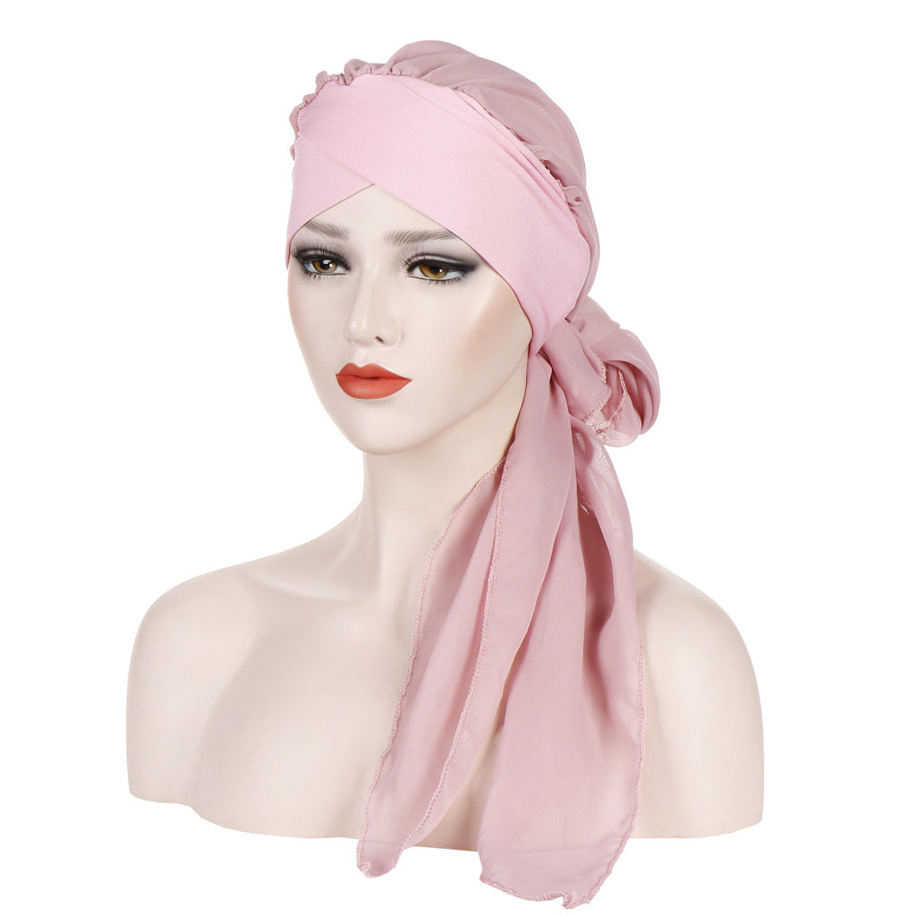 Turbante, gorro, hiyab, gorra para cáncer, pañuelo de cabeza para mujer musulmana, envoltura, gorro, bandana, estampado floral