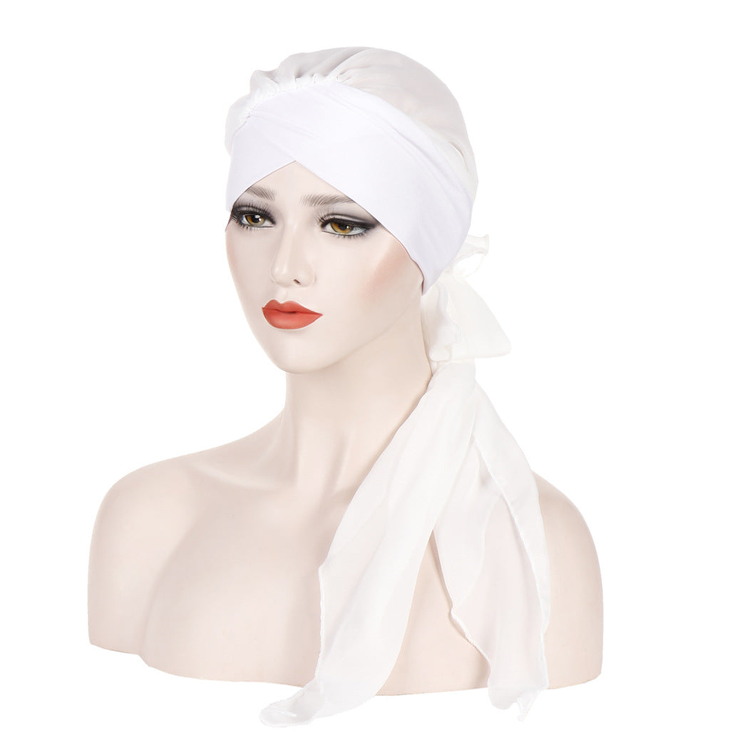 Turbante, gorro, hiyab, gorra para cáncer, pañuelo de cabeza para mujer musulmana, envoltura, gorro, bandana, estampado floral
