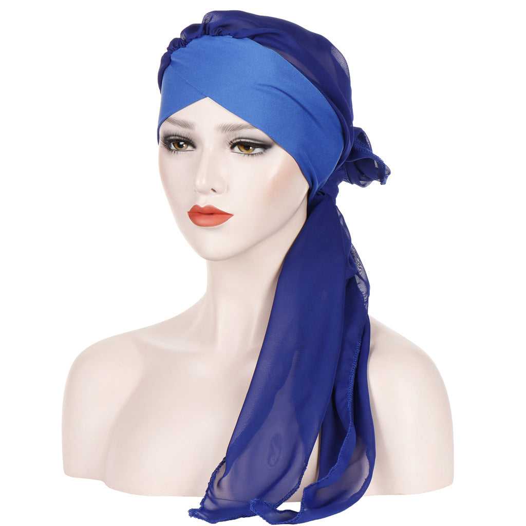 Turbante, gorro, hiyab, gorra para cáncer, pañuelo de cabeza para mujer musulmana, envoltura, gorro, bandana, estampado floral
