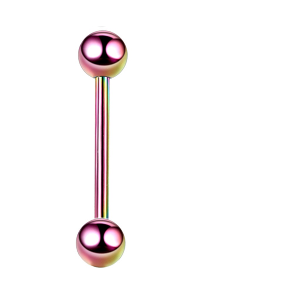 Stainless Steel Tongue Nail Double-headed Ball Dumbbell Breast Nail Ear Bone Nail