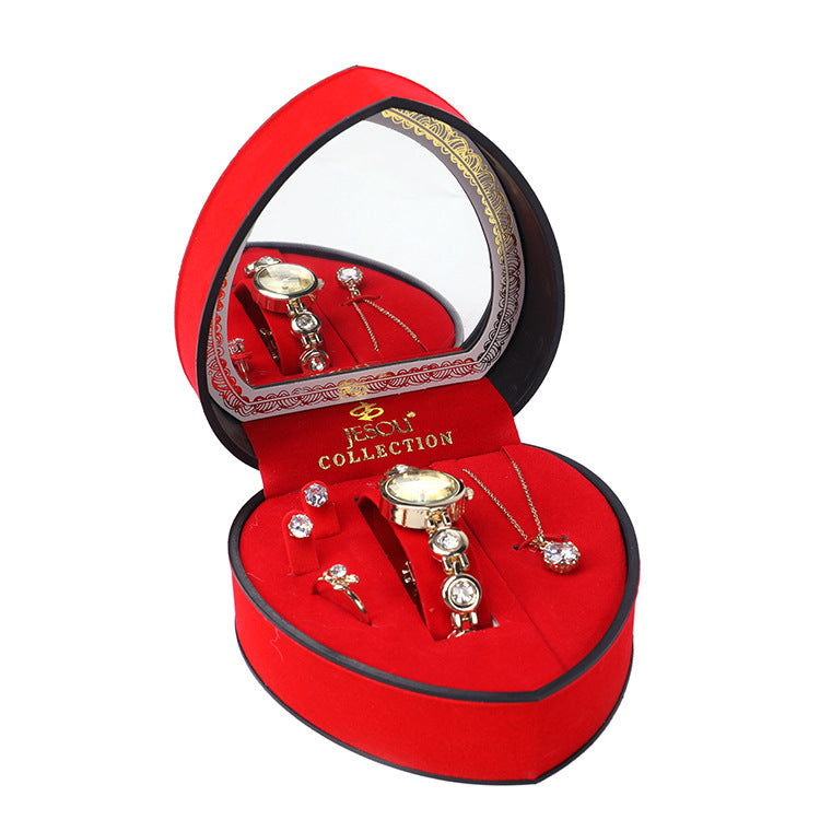 Ins Nischen High-Value Anzug Geschenk Geschenk Damen Halskette Und Ohrringe