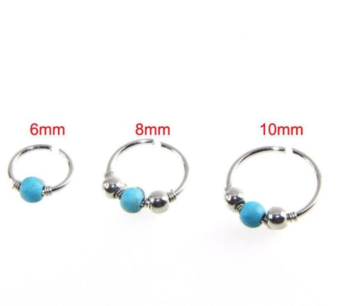Piercing de Nariz de Turquesa Joyería para Piercings Corporales