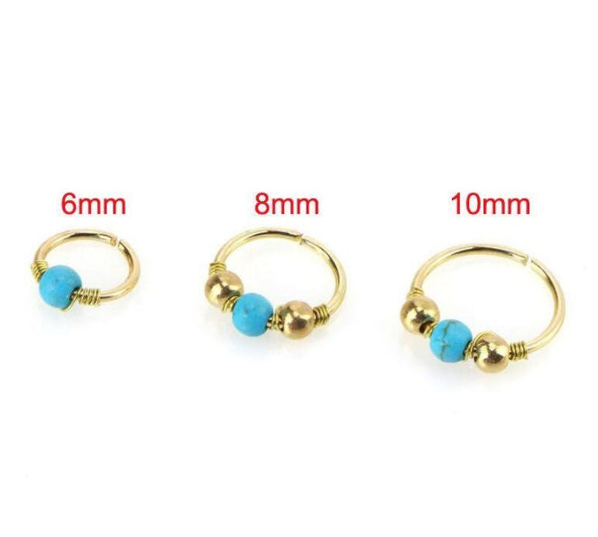 Piercing de Nariz de Turquesa Joyería para Piercings Corporales