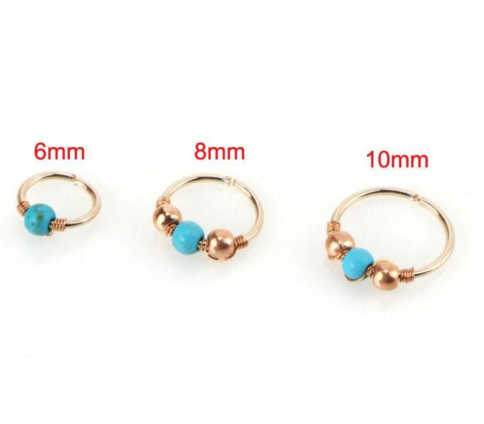 Piercing de Nariz de Turquesa Joyería para Piercings Corporales