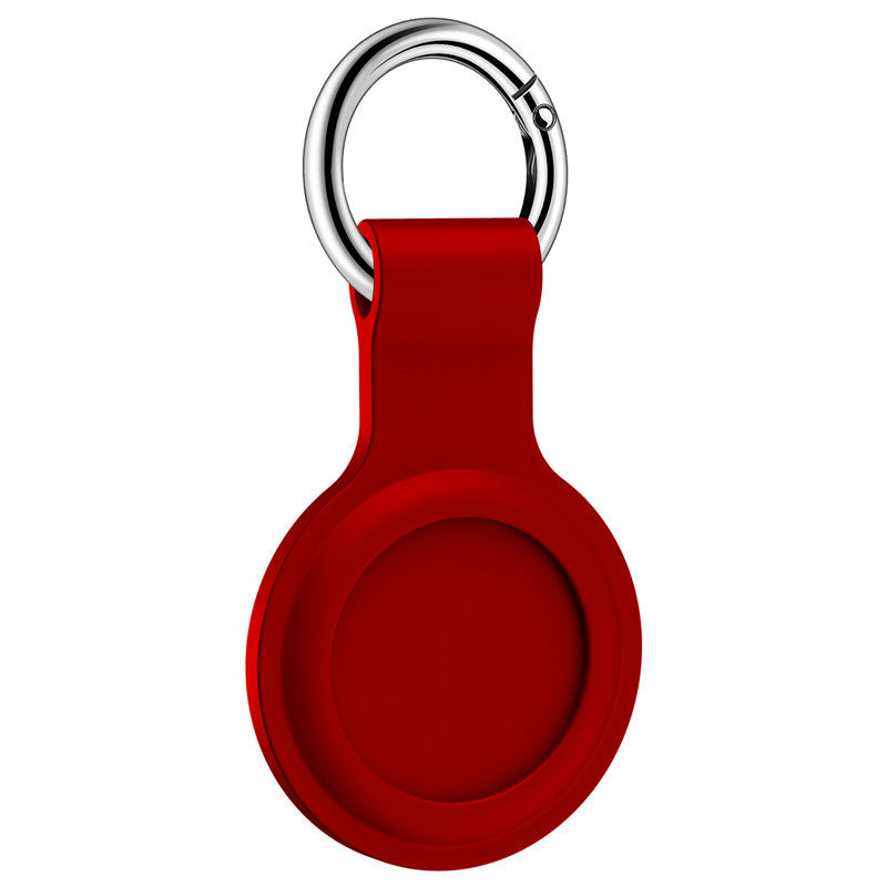 Compatible con Apple, funda protectora de silicona líquida para Airtags, localizador rastreador, dispositivo antipérdida, funda protectora para llavero, novedad