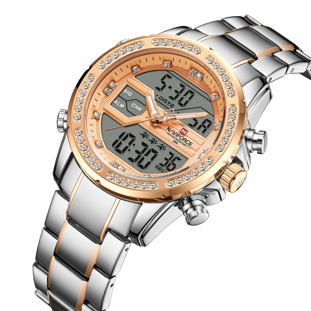 Business Quarz Herrenuhr Uhr Edelstahl Herren Sportuhr
