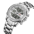 Business Quarz Herrenuhr Uhr Edelstahl Herren Sportuhr