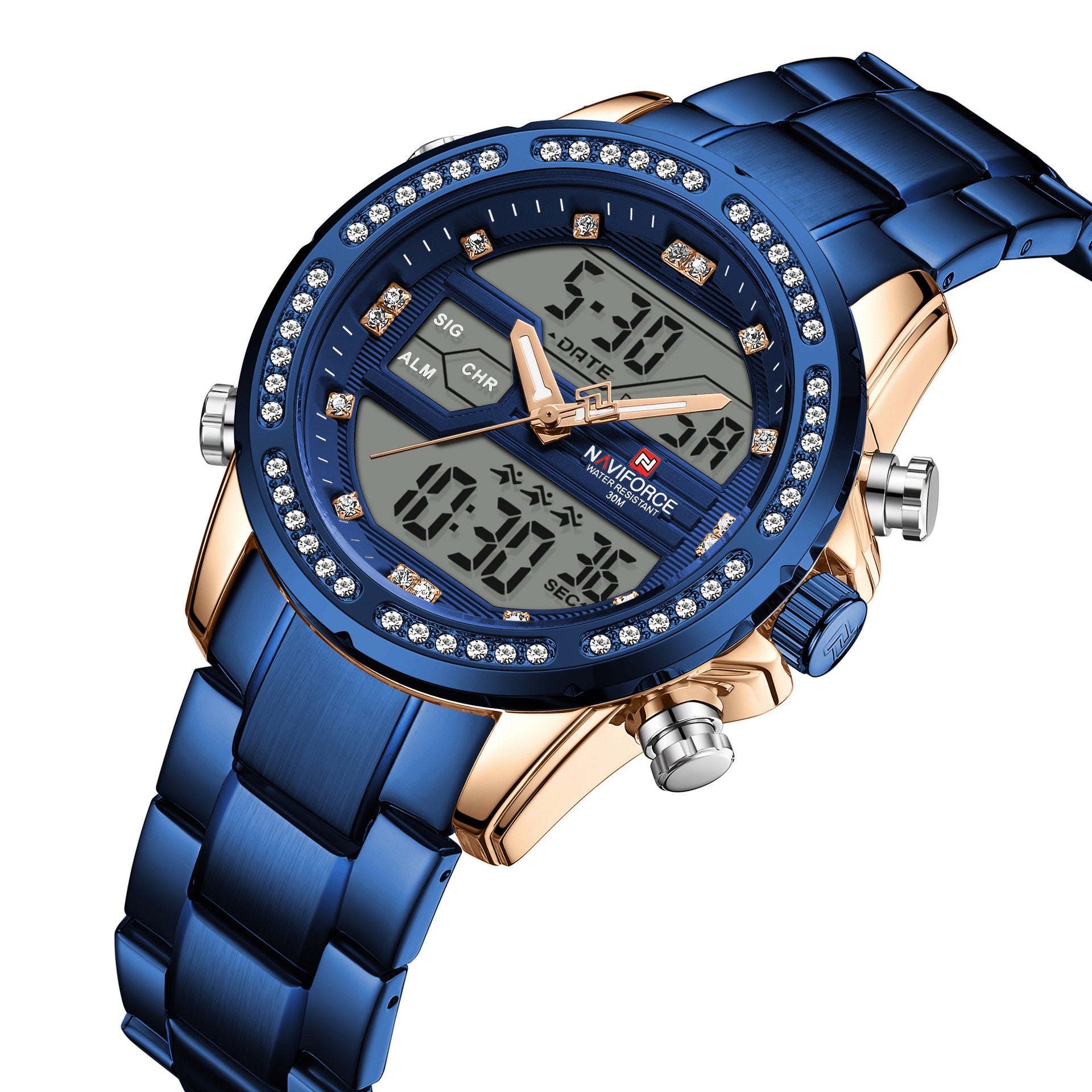 Business Quarz Herrenuhr Uhr Edelstahl Herren Sportuhr