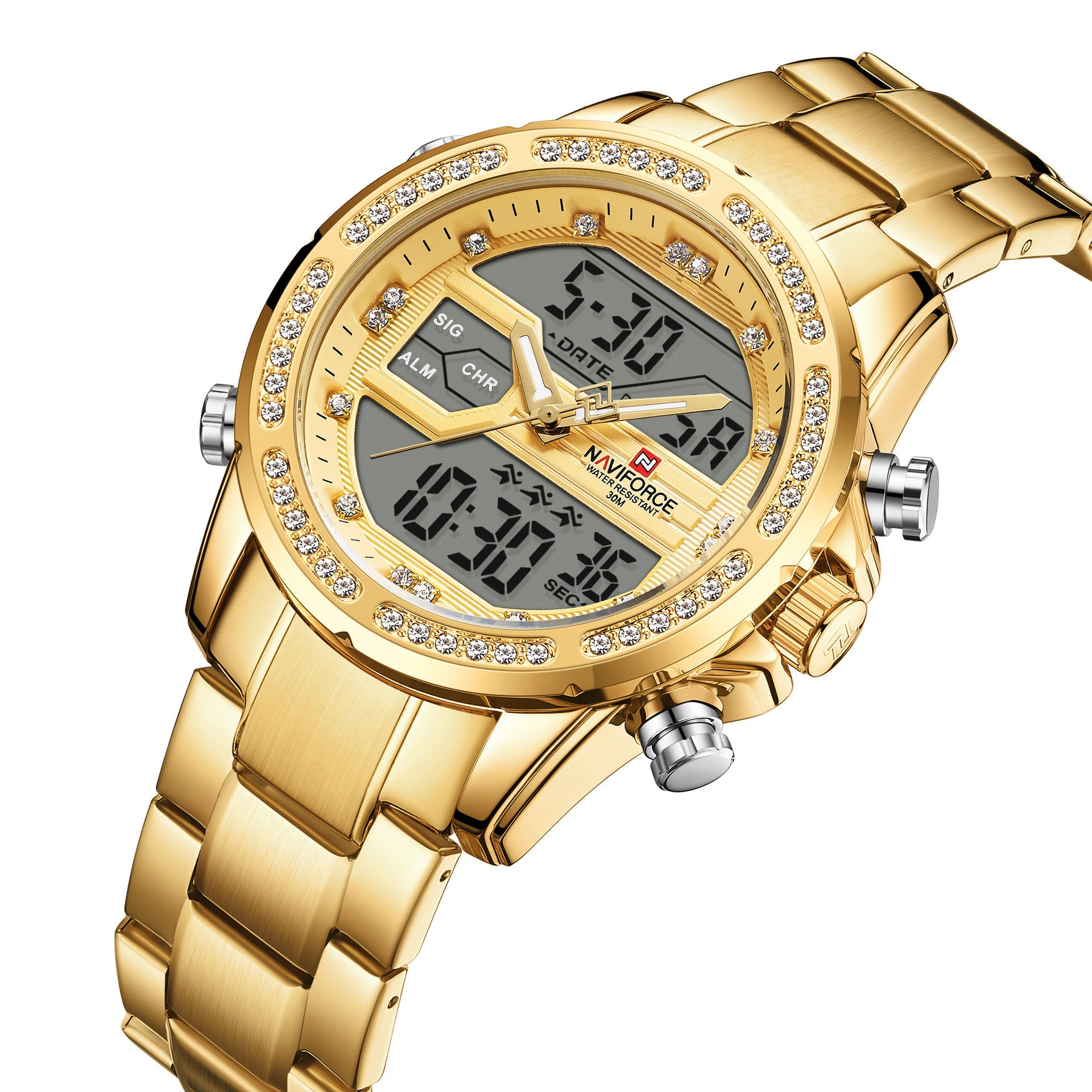 Business Quarz Herrenuhr Uhr Edelstahl Herren Sportuhr