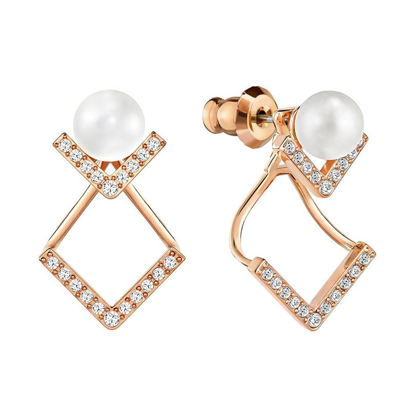 Elegantes Temperament, vielseitig kombinierbar, ein eleganterer und intellektuellerer Perlenschmuck mit Diamanten