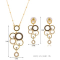 Europäischer und amerikanischer Außenhandel Zubehör 18K Gold Schmuckset