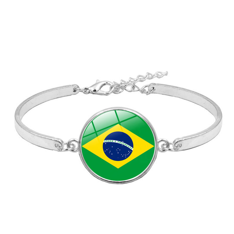 Silberarmband mit Edelsteinen