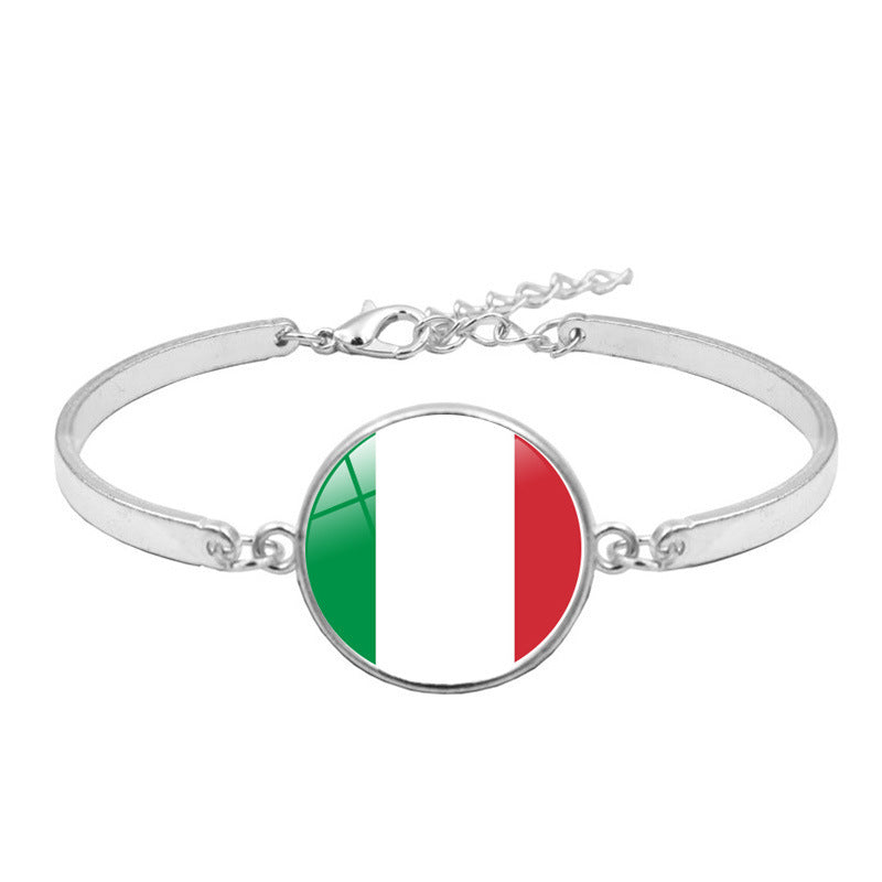 Silberarmband mit Edelsteinen