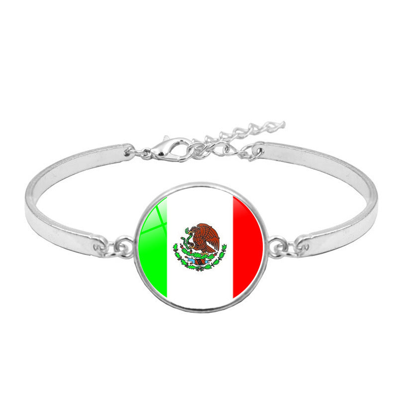 Silberarmband mit Edelsteinen