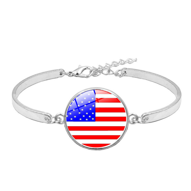 Silberarmband mit Edelsteinen
