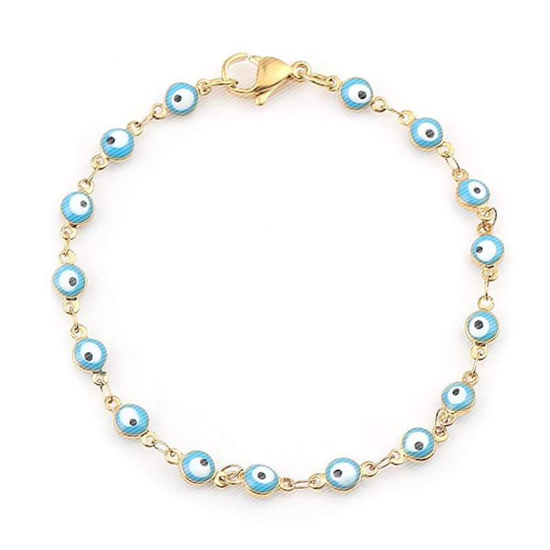Pulseras de moda Brazalete de ojo turco Joyería para mujer y hombre
