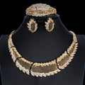 Neues Fashion Legierung Schmuckset Halskette und Ohrringe Vierteiliges Set