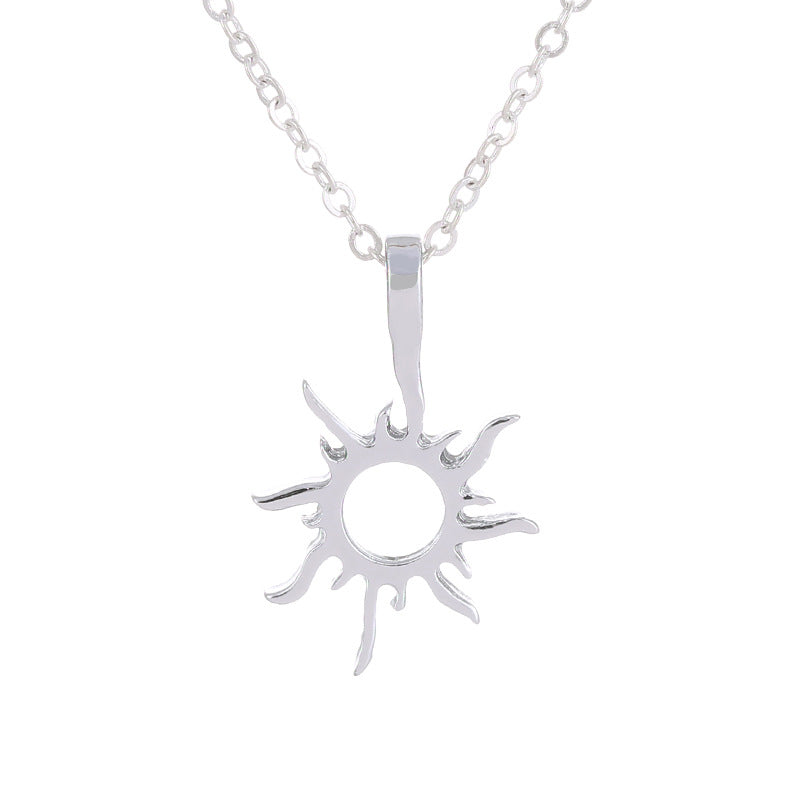 Großhandel Mode Goldfarbene „Good Vibes Only“ Sonnenhalsketten & Anhänger für Damen Schmuckgeschenk